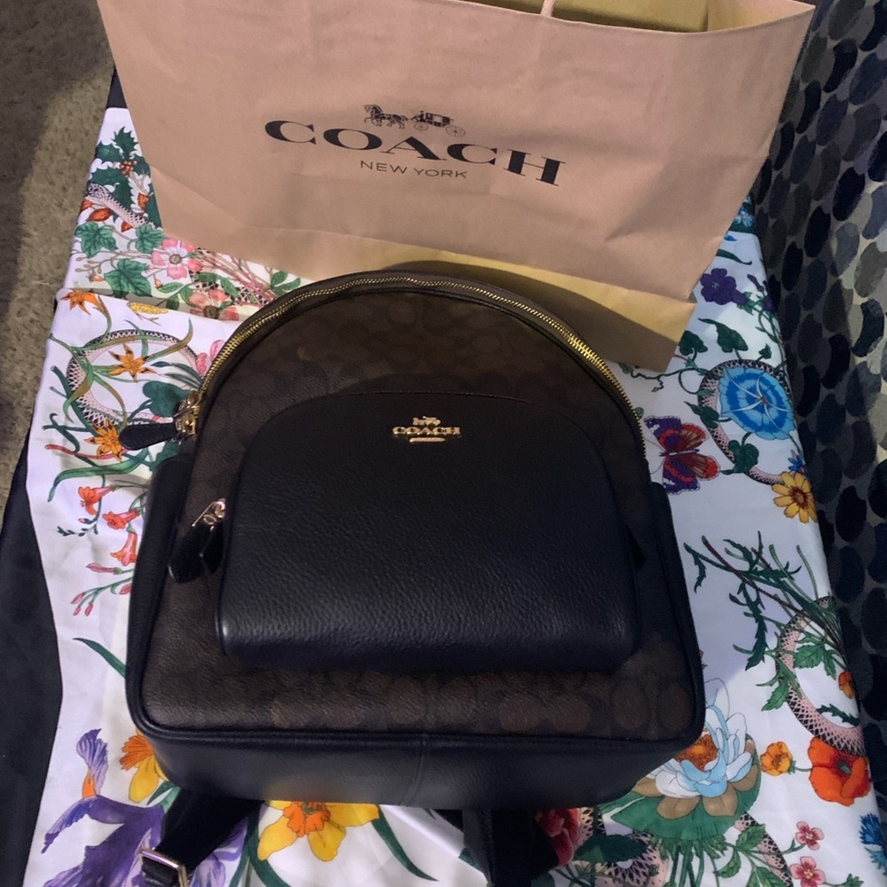 Coach Black and Brown Backpack